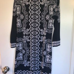 Black and white dress